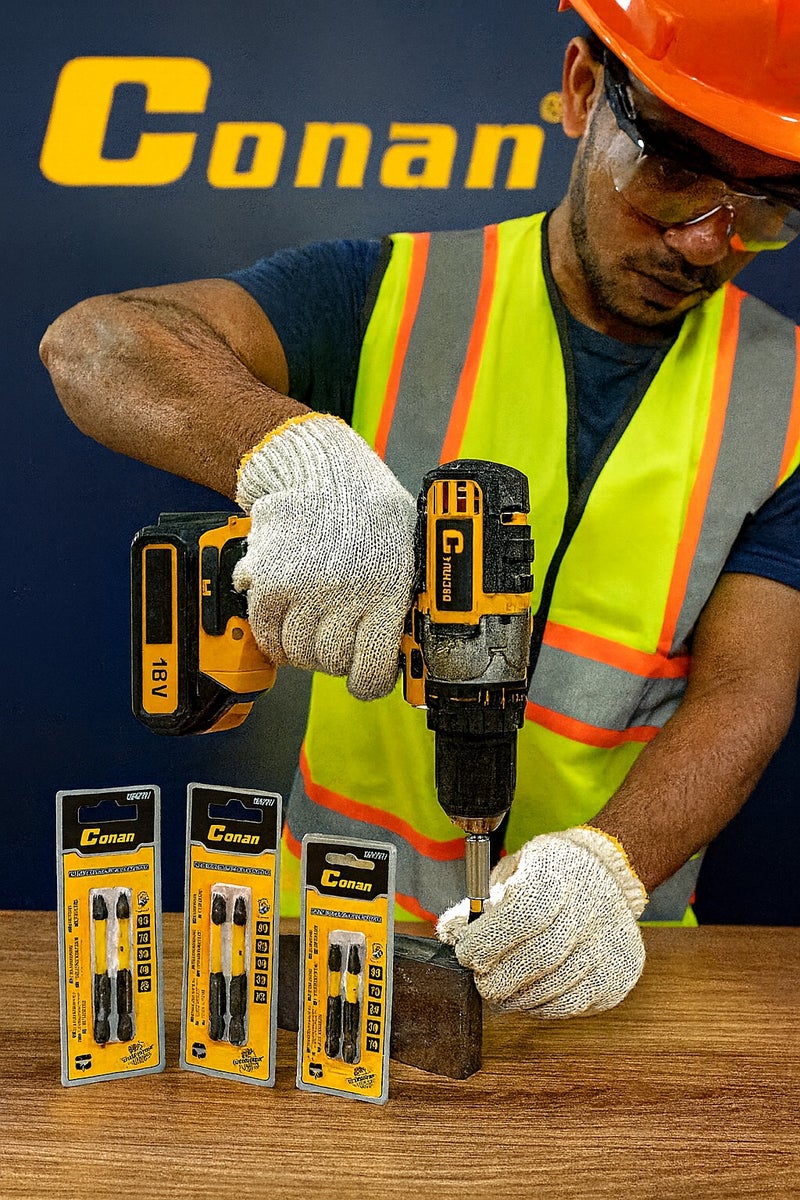 Conan 3 Sets Impact Screwdriver Bits – 6 Pieces PH2 – Industrial S2 Steel – Multiple Lengths (50/65/70mm) – Conan - Image 3