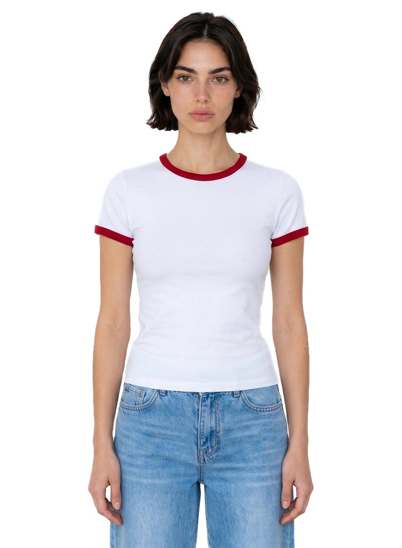 CTRL Contrast Baby Tee - Image 1