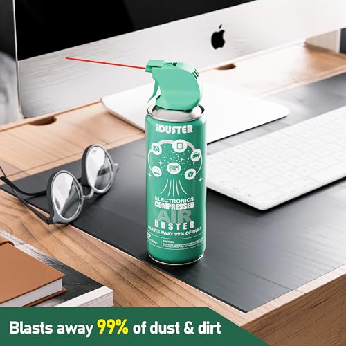 iDuster Disposable Compressed Air Duster, Computer Keyboard Cleaner,3 Packs - Image 3