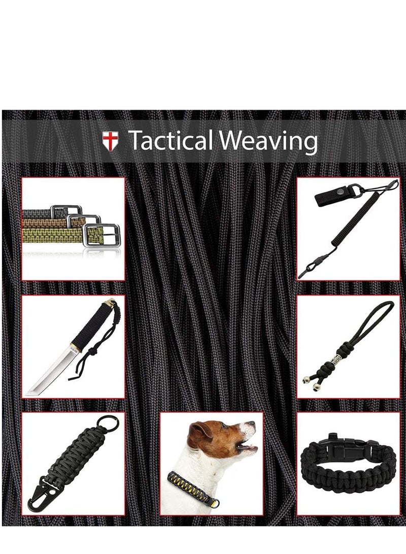 SOLARAE Rope Mil-Spec Para Cord Mil Spec Commercial Grade 550Lb Camping Rope Hiking Survival Boy Scout Parachute Cord Outdoor Hammock 550 Paracord - Image 4