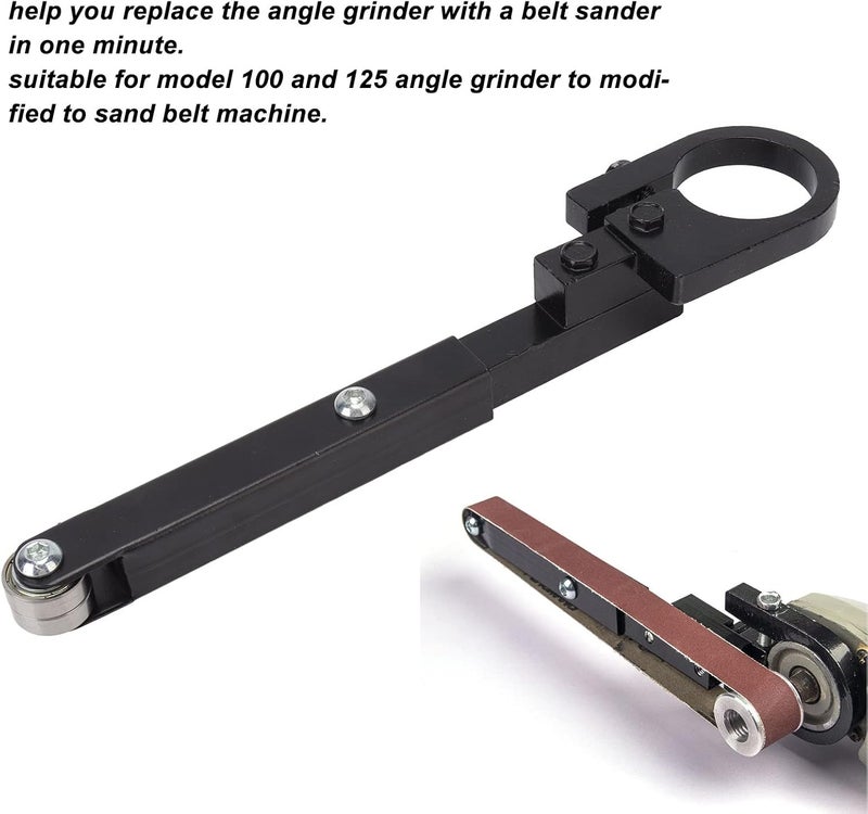 Denash Belt Sander Adapter,Sturdy Steel Low Noise Sanding Attachment,Sand Belt Machine Pipe For Knife Gaps Hole - Image 2