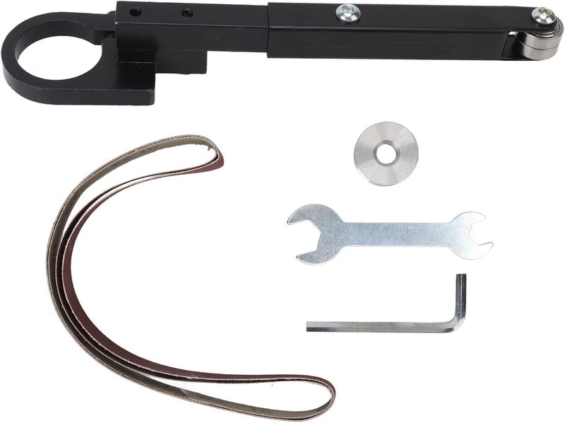 Denash Belt Sander Adapter,Sturdy Steel Low Noise Sanding Attachment,Sand Belt Machine Pipe For Knife Gaps Hole - Image 1