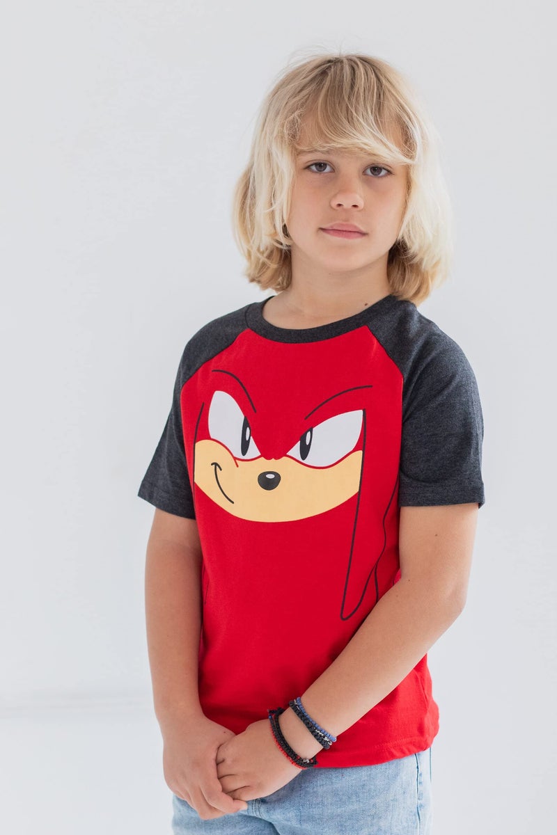 SEGA Sonic The Hedgehog Knuckles Tails Toddler Boys 3 Pack Graphic T-Shirts Sonic/Knuckles/Tails 5T - Image 2