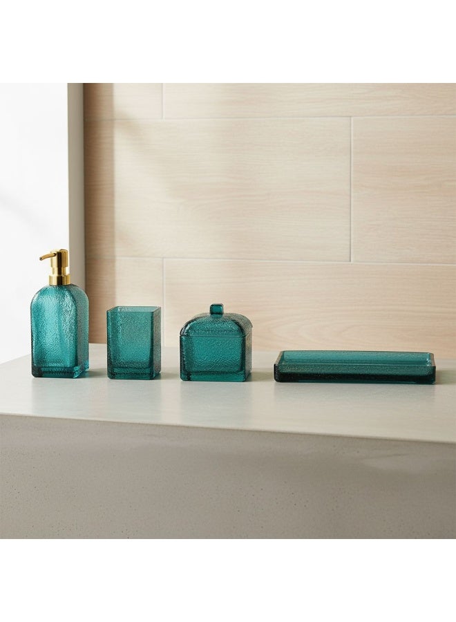 DANUBE HOME صندوق قطن زجاجي فيلورا 10.0 × 10.0 × 10.7 سم تركواز - Image 4