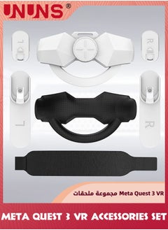 UNUNS 2-In-1 Accessoris Set For VR Headset Quest 3/2,Adjustable Head Strap And VR Shell Protective Cover,Comfort Strap Headset VR Accessories Bundle,Replacement Protective Cover For Oculus Quest 3/2  - Image 5