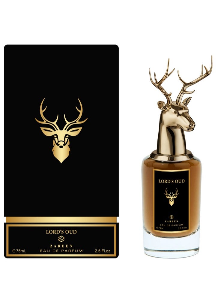 زارين - عطر لورد عود رجالي اودي بارفيوم 75 مل - Image 1