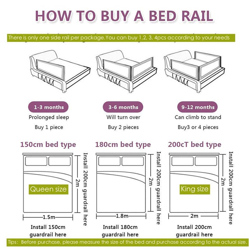 U/D BabyGuard Bed Rails for Toddlers - Extra Long and Tall Specially Designed for Twin, Full, Queen, King (79in(200cm)) - Image 5