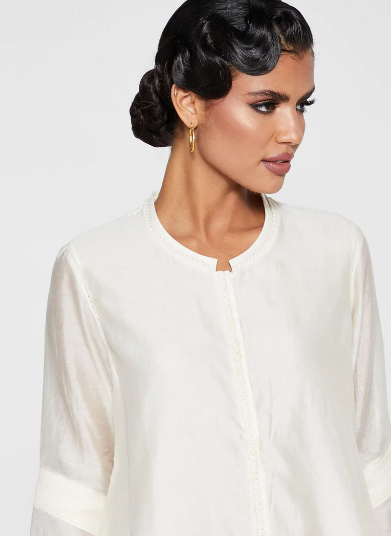 AMPM Curved Hem Kurti & Palazzo Set