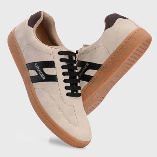 Cruiser Sneaker for Men | Comfort & Style with Soft Cushioned Insole | Trendy Lace-Up Design for Casual Outfits 2606-5 Olive - Image 4