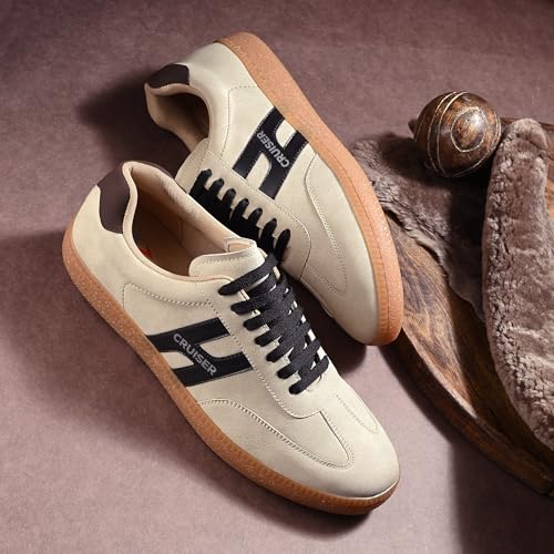 Cruiser Sneaker for Men | Comfort & Style with Soft Cushioned Insole | Trendy Lace-Up Design for Casual Outfits 2606-5 Olive - Image 2