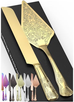 Rustic Wedding Cake Knife and Serving Set - Perfect for Weddings, Parties, Birthdays, and Anniversaries - Elegant Cake Cutting Tools for Your Special Day