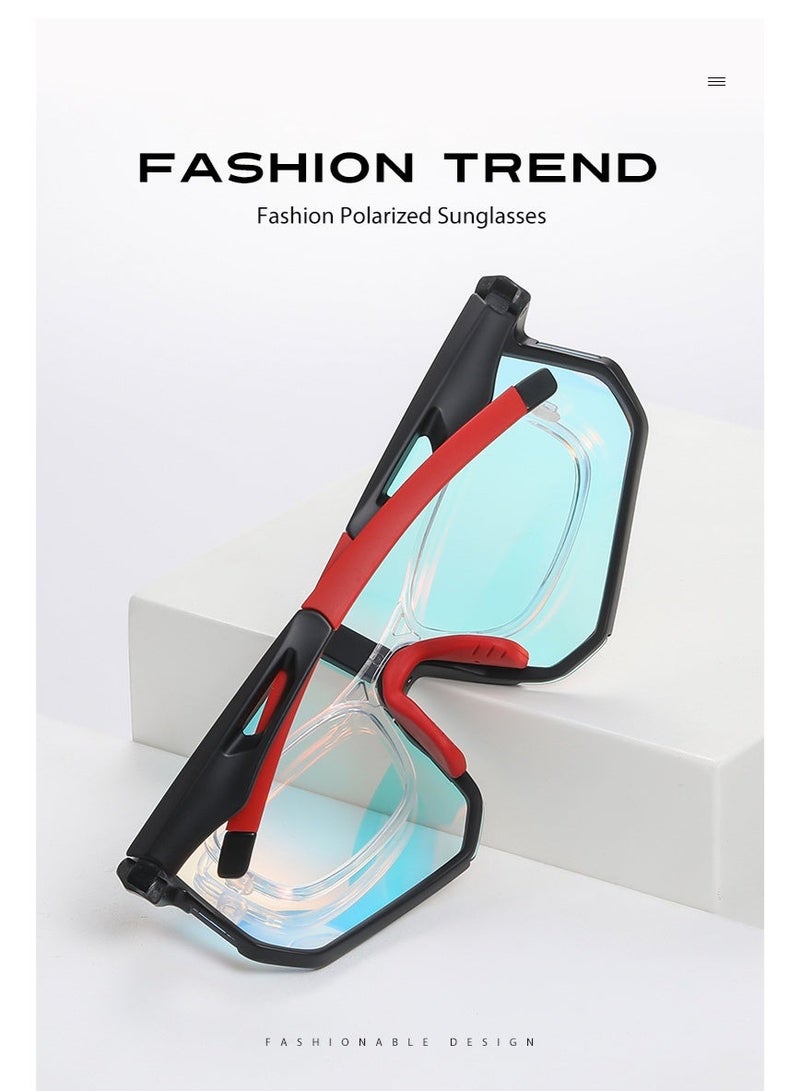 Aoron Outdoor sports sunglasses with UV protection, UV400 polarized riding safety sunglasses, fishing sunglasses, windproof goggles, suitable for baseball and golf. - Image 5