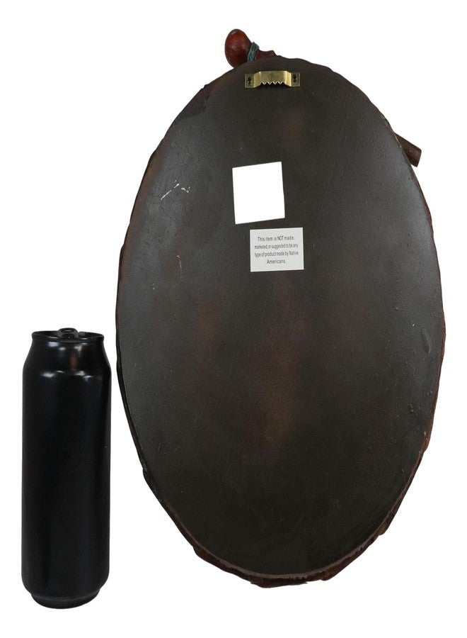 إيبروس جيفت تمثال إيبروس، وهو عبارة عن نسر محلق وريش، ودرع طبل وعصا، منحوت على الحائط، بارتفاع 10.75 بوصة، مستوحى من صائد الأحلام. - Image 3