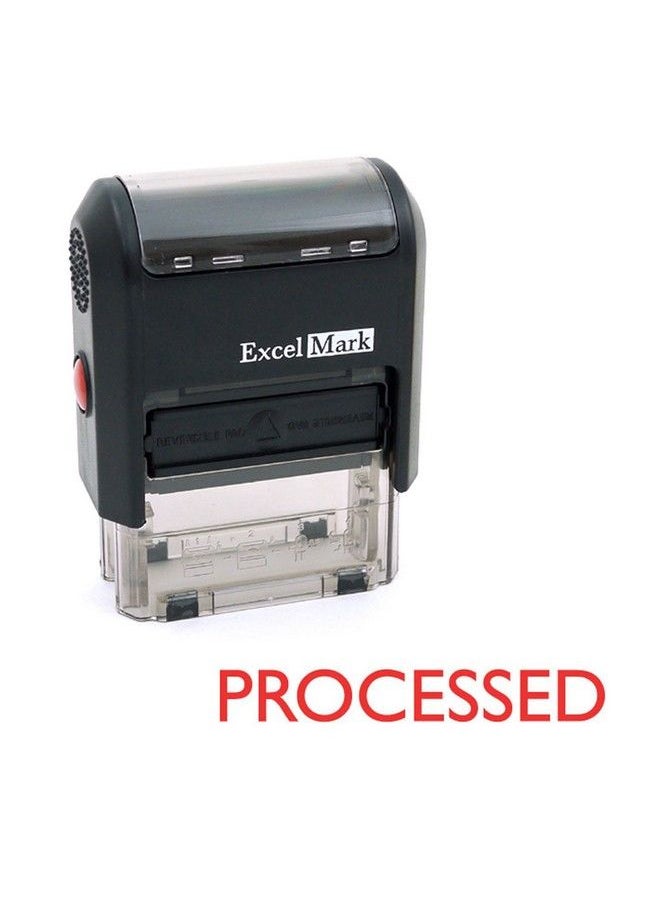 ExcelMark Processed Self Inking Rubber Stamp Red Ink (Excelmark A1539)  - Image 2