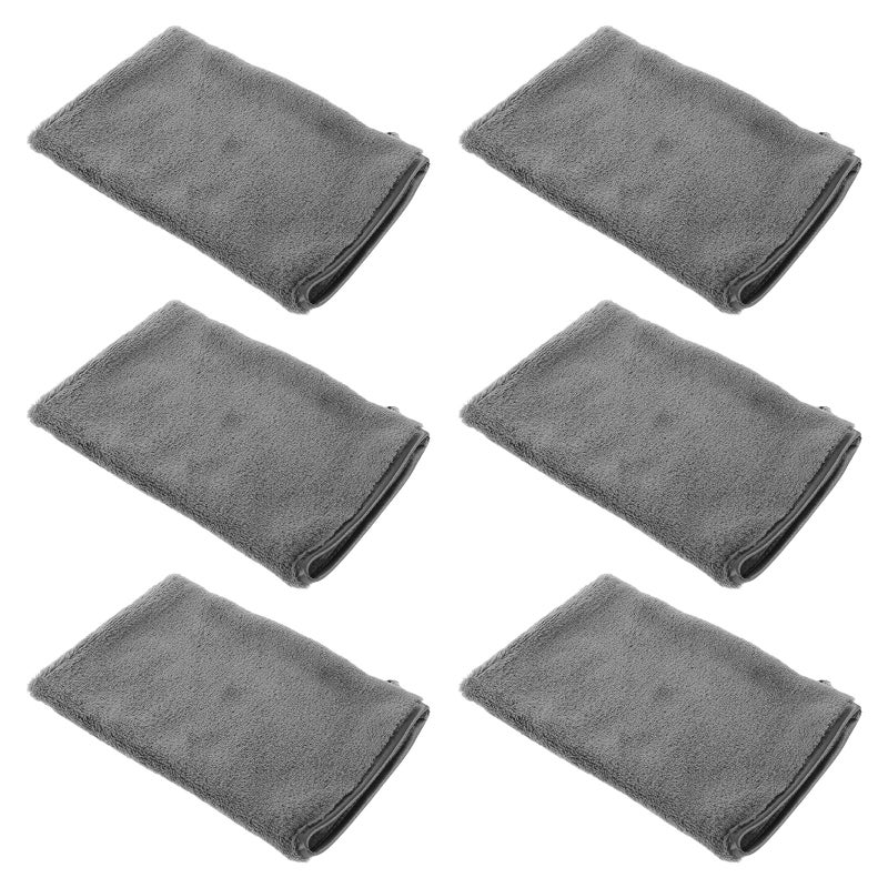 6pcs Fiber Bath Wash Mitts Face Wash Gloves Reusable Makeup Remover Mittens Face Washing Towels for Accessories - Image 5