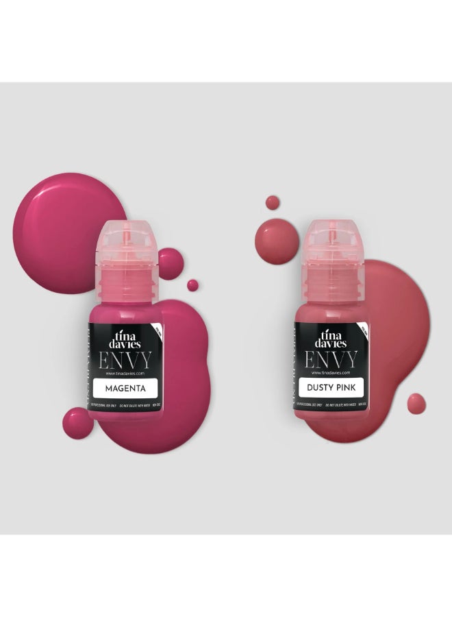 Tina Davies صبغة شفاه تينا ديفيس الاحترافية - مكياج شفاه دائم - الألوان تتعافى بدقة - مجموعة كاملة من صبغة شفاه تينا ديفيس إنفي 6X 15 مل - Image 5