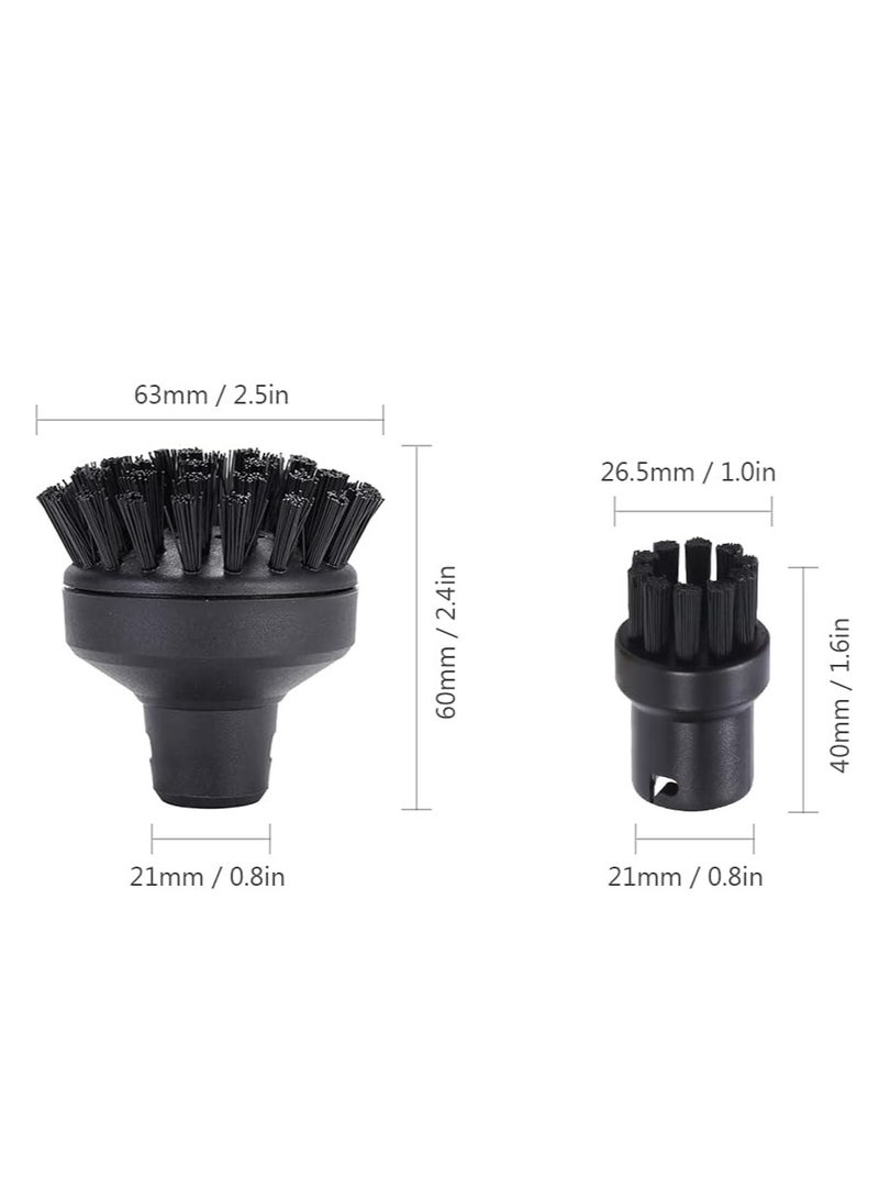 VIUAUAX 5-Piece Steam Cleaner Round Brush Set Multicolour.Suitable for Karcher  Steam Accessories， Rubs Mop Steam Accessories Small Round Brush ，Brass Brush. - Image 3