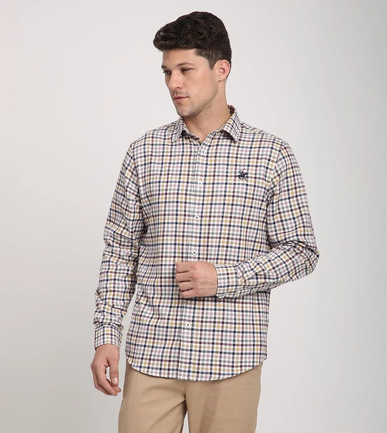 بيفرلي هيلز بولو كلوب Plaid Long Sleeves Shirt