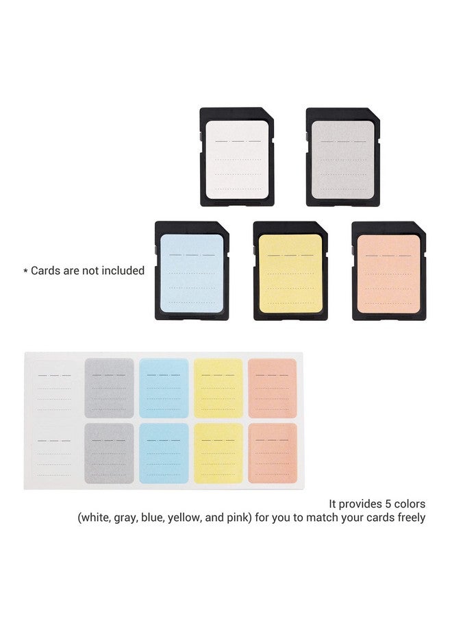 JJC (120-Count) Camera Memory Card Label Stickers For Sd Xqd Cfexpress Type-B Card, 5 Colors Flash Drive Adhesive Label Stickers Removable And Markable Each Size 0.79 X 0.98 - Image 4