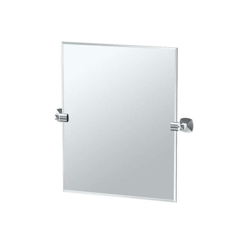 Gatco 4149SM Jewel Frameless Rectangle Mirror Chrome 24H