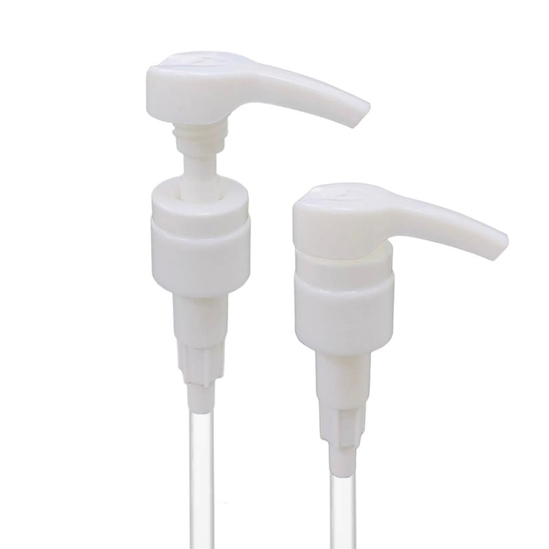 vigor path Universal Shampoo/Conditioner Dispenser Pump for Bottles, Leak Proof, Pump Top Fits 1 L/33.8 oz Bottles, 28/410 Neck Size, (White - Pack of 2)  - Image 2