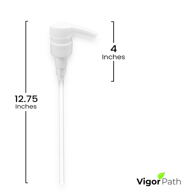 vigor path Universal Shampoo/Conditioner Dispenser Pump for Bottles, Leak Proof, Pump Top Fits 1 L/33.8 oz Bottles, 28/410 Neck Size, (White - Pack of 2)  - Image 5