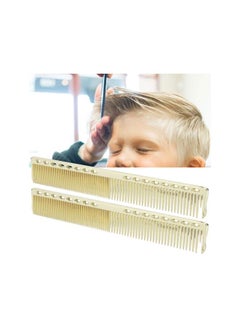 2pcs Stainless Steel Hair Cutting Comb Multiple Colour Barber Comb for Comb Hair Styling Salon(Golden)