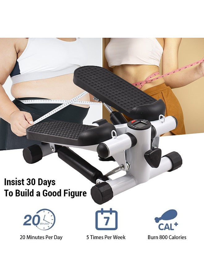 Generic - Mini Stepper For Exercise At Home With Resistance Bands LCD Display Capacity 100kg Stair Stepper - Image 1