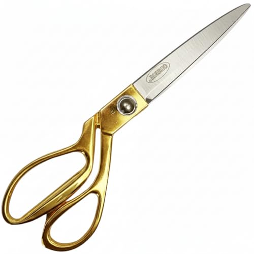 Mario Scissors for Sewing-Tailoring 10.5 inches- Gold Sharp Cloth Cutting Scissors, Comfortable Grip, Easy to Handel - Stainless Steel Blade Scissors - MS 38 - Image 2