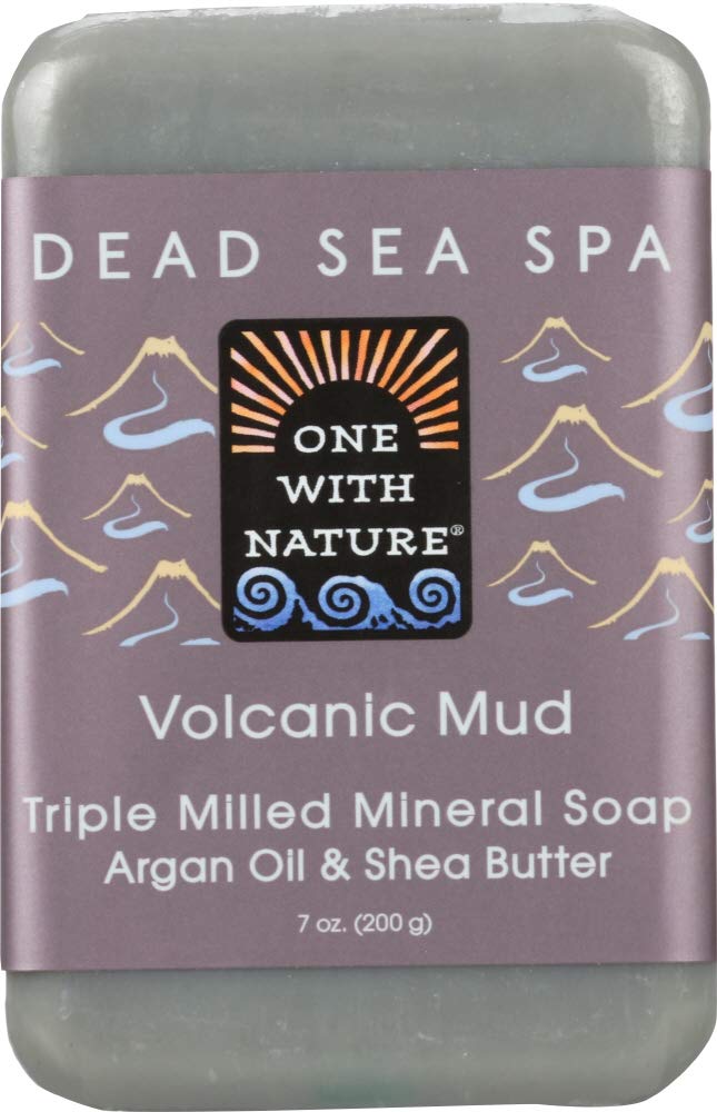 One With Nature Volcanic Mud Bar Soap 7 Ounces Pack Of 3