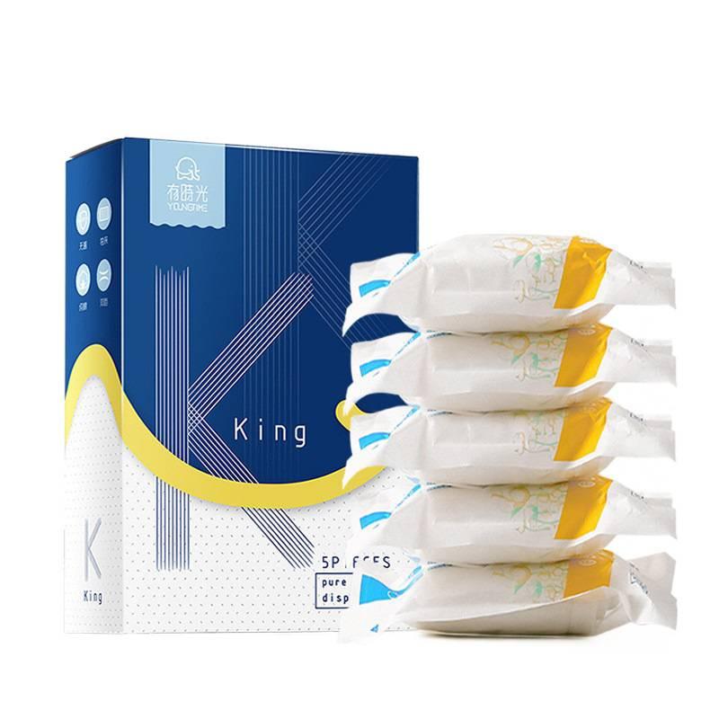 ملابس داخلية نسائية للاستعمال مرة واحدة، عبوة من 5 قطع، مقاس XXL من القطن للهدايا للاستخدام الشخصي للطاولة - Image 1