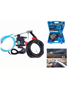 BONAI Portable & Vehicle-Mounted High-Pressure Water Pump, 12V DC 120W with Built-in Pressure Switch, 130PSI Max Pressure, 5L/min Flow Rate, 8m Outlet Hose, Car Cigarette Lighter Adapter, ON/OFF Switch  - Image 2