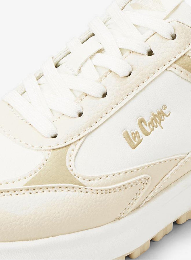 Lee Cooper Women's Panelled Lace-Up Sneakers - Image 5