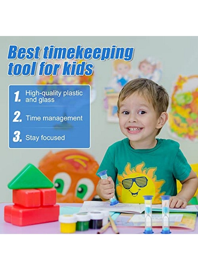 Queekay 48 Pcs 2 Minute Sand Timer for Kids, Mini Hourglass Bulk Sand Clock Timer for Adult Kids in Classroom Kitchen Games Office School(Colorful) - Image 3