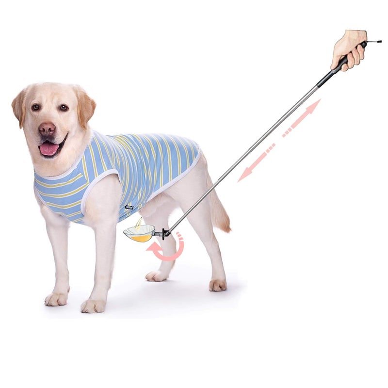 iNenya Dog Urine Sample Catcher,Adjustable Angle Long Handled Telescopic Dog Urine Collector,Super Easy to Use Dog Pee Catcher Urine Stick for Small Large Female Dogs - Image 1