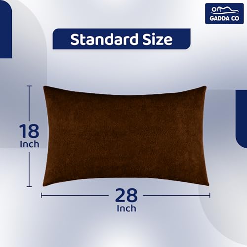 GADDA CO Waterproof Pillow Protector Pack of 6, Pillow Protector Cover with Zipper Closure, Ultra Soft Terry Cotton Feel, Dustproof & Breathable, Pillow Covers - Standard Size 18 x 28 Inches, Coffee - Image 3