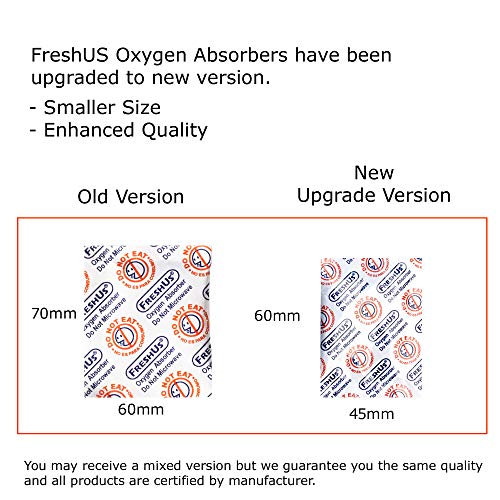 FreshUs AwePackage 300cc Oxygen Absorber (20 Individual Packs of 10 Packet, Total 200 Packets) - Long Term Food Storage (200, 300 CC) - Image 3