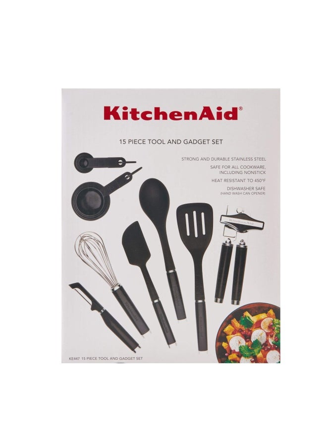 KitchenAid KE447BXOBA Classic Tool and Gadget Set Plastic Black  - Image 5