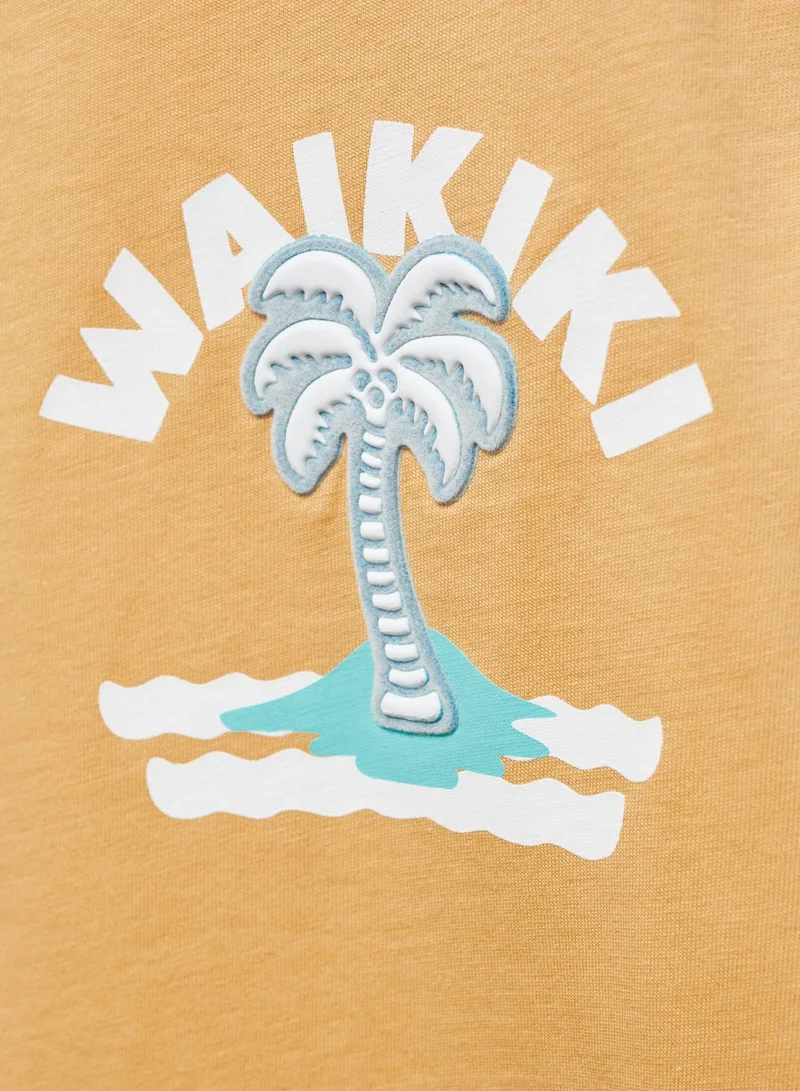 MANGO Kids Graphic Crew Neck T-Shirt