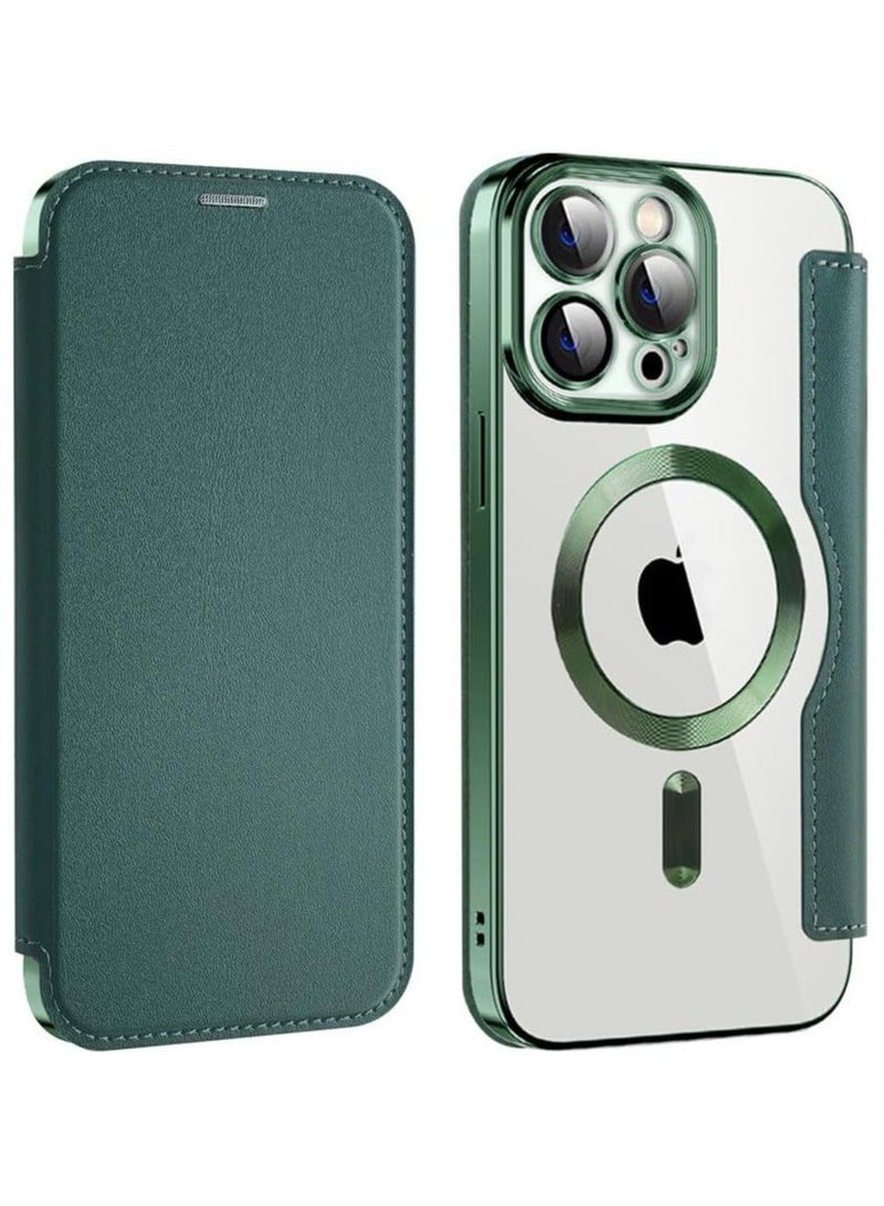 Flip leather front and back case compatible with iPhone 11 Pro Max - Image 1