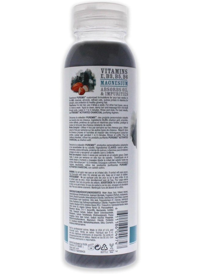 Rusk Puremix Activated Charcoal Purifying Conditioner For Unisex 12 Oz - Image 2