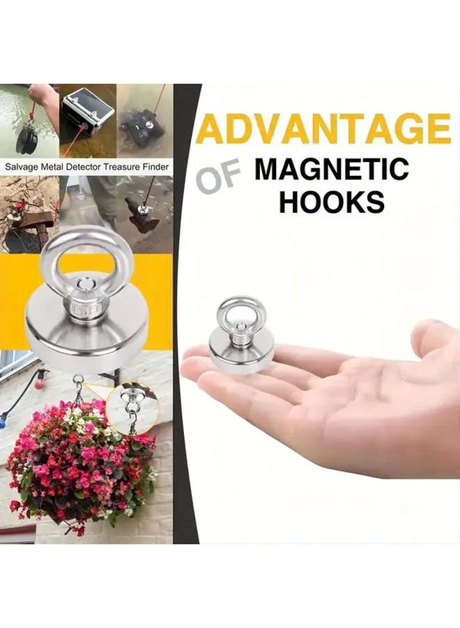 Heavy Duty Neodymium Magnet Fishing Hook With Countersunk Hole Strong Magnet - Image 5
