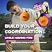 blue orange ZipzyBall Sporty Spring Back Hand Ball Fidget Kid or Adult Indoor and Outdoor All Season Active Play Workout Skill Toy Recommended for Ages 7 Up - Image 4
