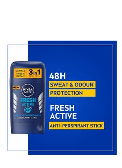 NIVEA MEN NIVEA MEN Antiperspirant Stick for Men, 48h Protection, Fresh Active 50ml  - Image 5