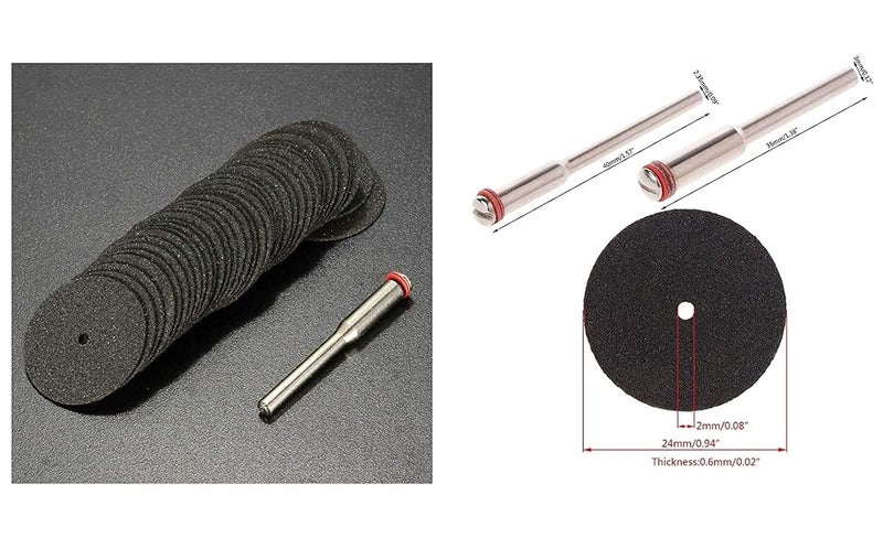 DIY Crafts CTDIYHI23331 24mm Combo Abrasive Disc Cutting Discs Reinforced Cut Off Grinding Wheels Rotary Blade Cuttter Tools Grey - Image 2