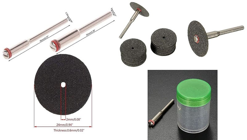 DIY Crafts CTDIYHI23331 24mm Combo Abrasive Disc Cutting Discs Reinforced Cut Off Grinding Wheels Rotary Blade Cuttter Tools Grey - Image 5