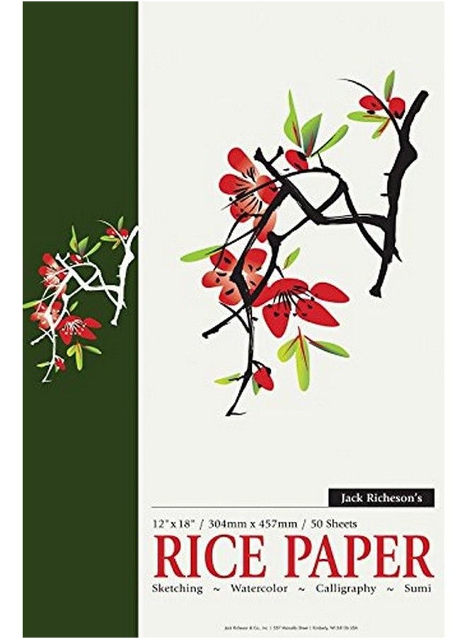 Jack Richeson - Rice Paper Pad 12" X 18" - Image 1
