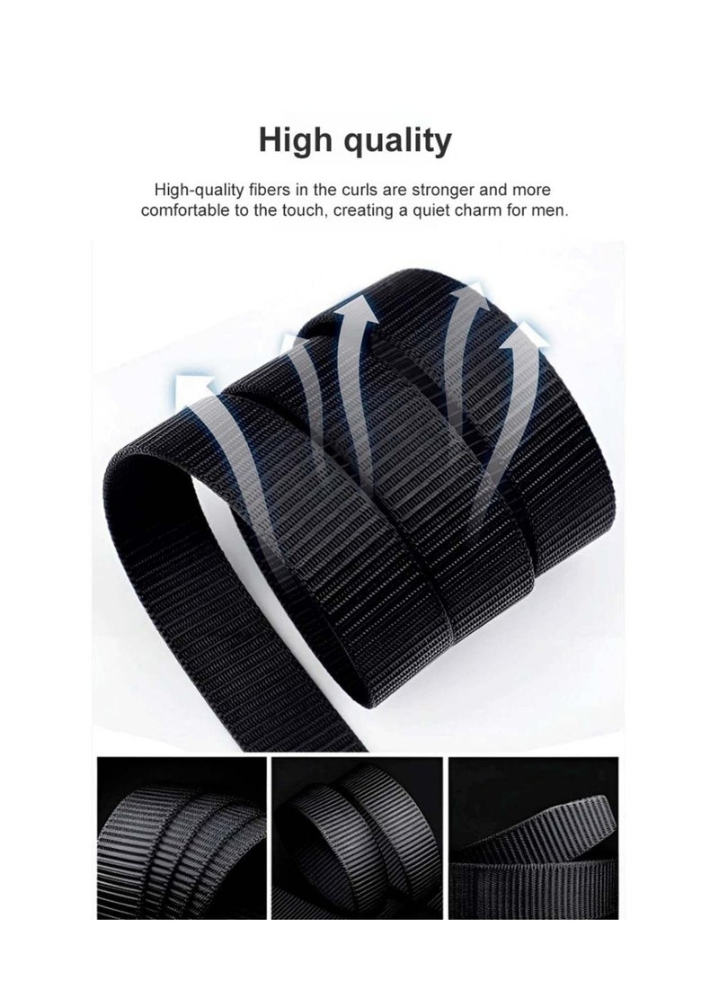 SOLARAE Pilot Tactical Belt for Man, Automatic Belt Buckle, Outdoor Wear-Resistant Belt - Image 3