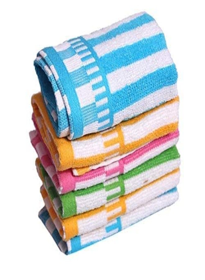 ORAS Face Towel/Towel Women Cotton Handkerchief/Rumal Set of 6 Pcs, Size 25X25 CM. (Multi) - Image 2