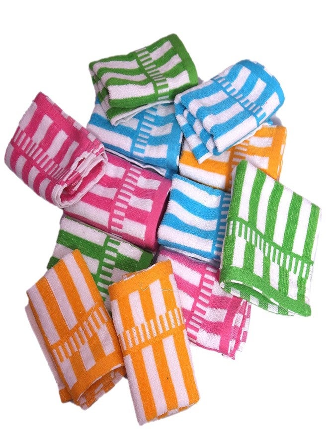 ORAS Face Towel/Towel Women Cotton Handkerchief/Rumal Set of 6 Pcs, Size 25X25 CM. (Multi) - Image 1